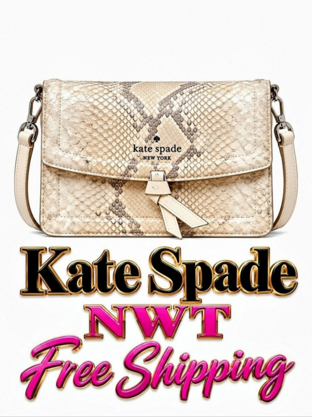 kate spade  NEW new york Knott Snake Mini Crossbody. Bag FREE SHIPPING